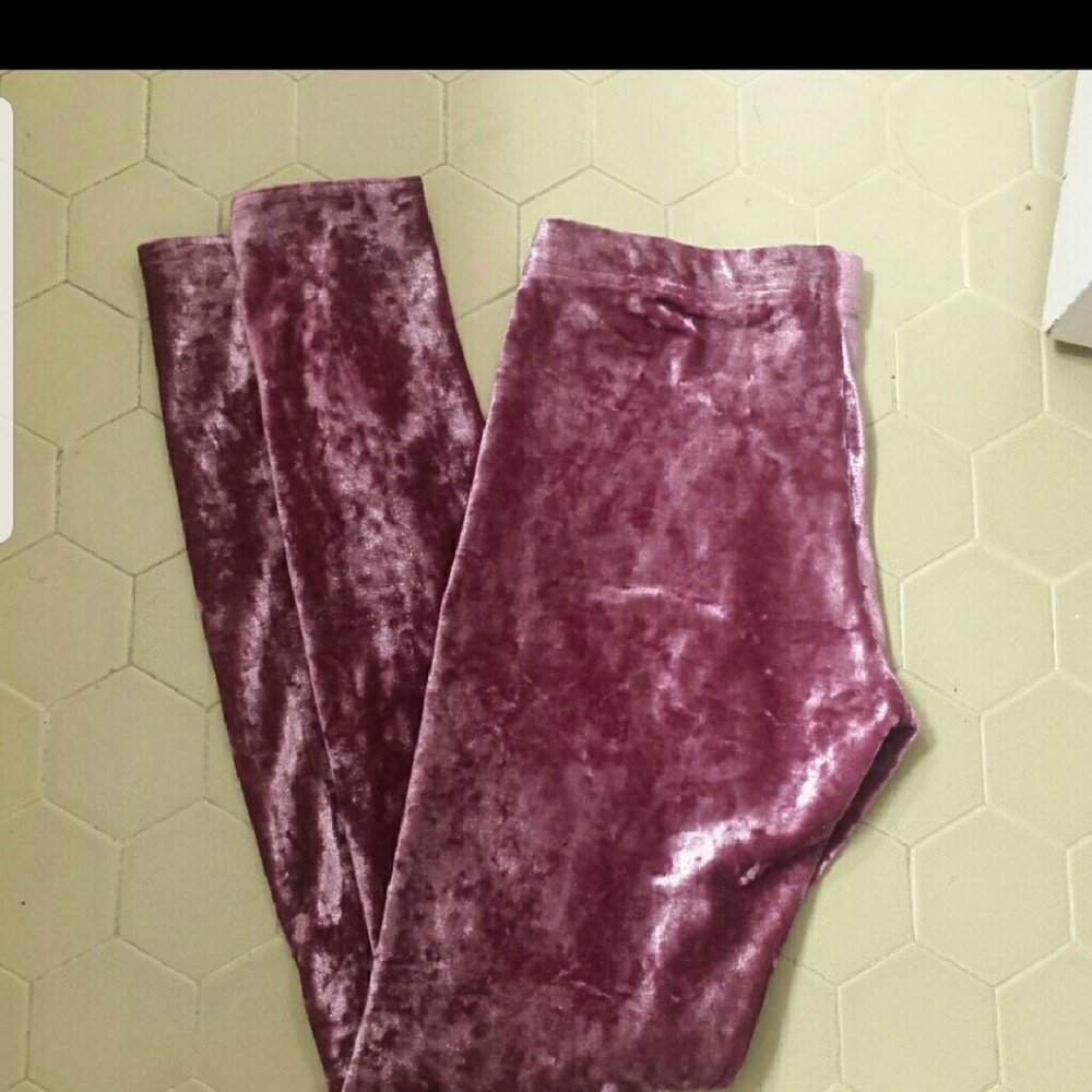 Black milk crushed velvet leggings